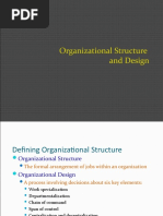 Organization Structure & Design