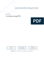 correlation using spss - spss