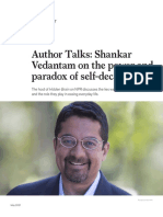 Author Talks: Shankar Vedantam On The Power and Paradox of Self-Deception
