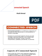 Connected Speech: Khalil Ahmad