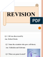 Revision - Cell and Tissues