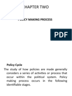 Chapter Two: Policy Making Process