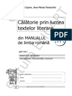 Călătorie Prin Lumea Textelor Literare: Din Manualul de Limba Română