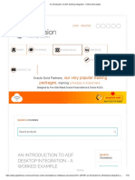 Our Very Popular Training Packages: An Introduction To Adf Desktop Integration - A Worked Example