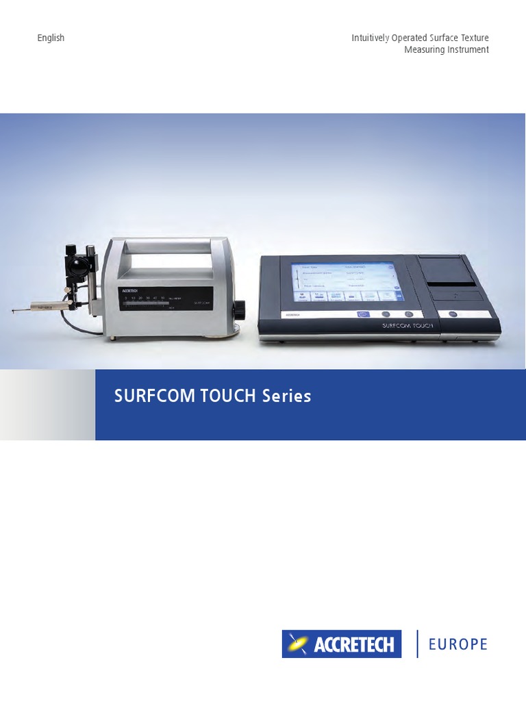 SURFCOM TOUCH 50 Overview and Features | PDF | Usb | Printer (Computing)