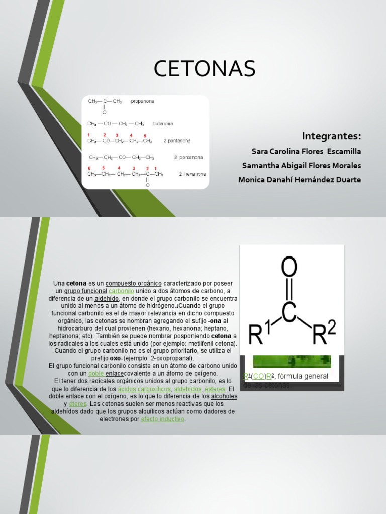 Clasificación y características de cetonas | PDF | Cetona | Química
