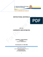 Carpentry and Estimates Module 2021