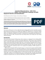 SPE/IADC-194547-MS MPD Deployment For Deepwater Drilling Operations - HSE & Risk Considerations and Mitigation, Rig Configuration Challenges and MPD Equipment Selection and Standardization