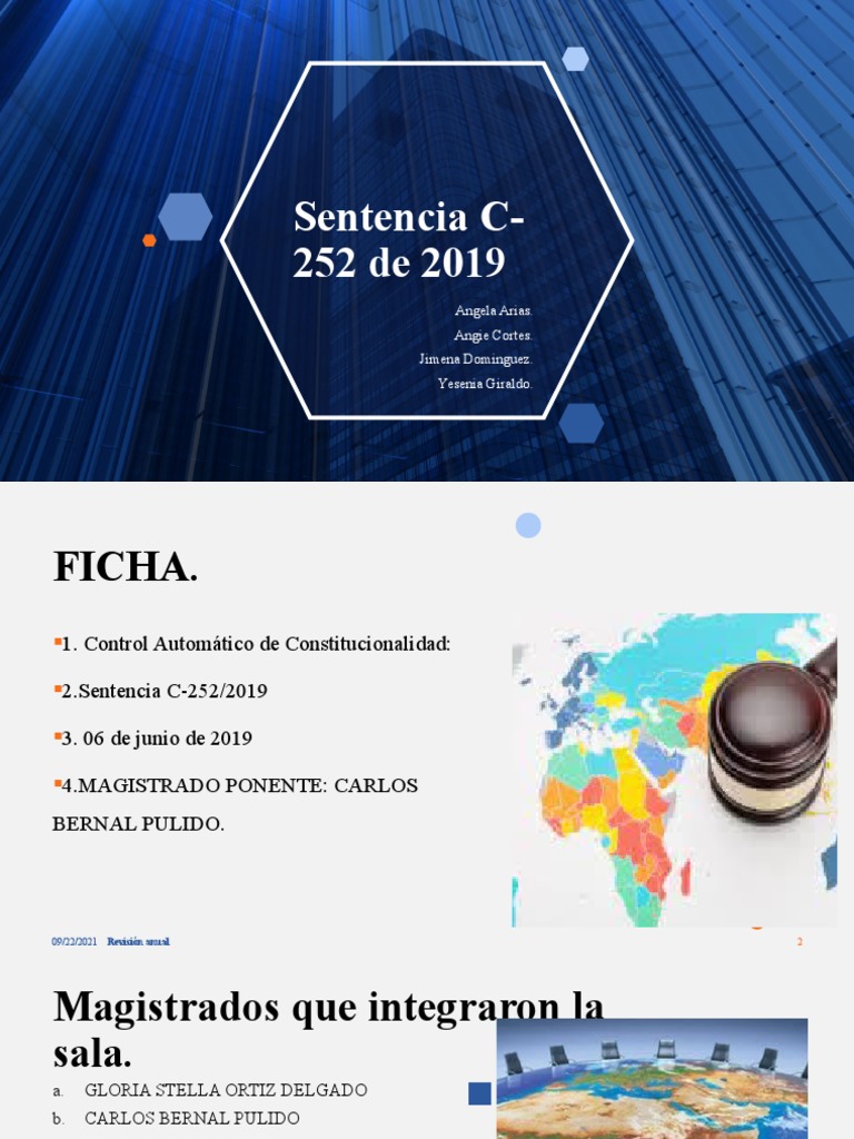 Sentencia C-252 de 2019 | PDF | Constitución | Justicia