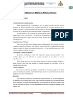 Especificaciones Técnicas Especificas Pistas y Veredas