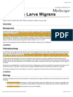 Cutaneous Larva Migrans: Background