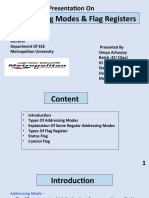 Addressing Modes & Flag Registers: Presentation On