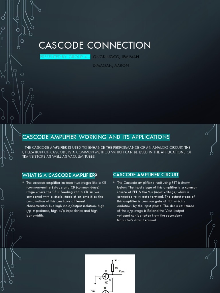 Cascode Amplifier Guide Working, Circuit, Advantages PDF Amplifier Field Effect Transistor