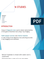 Barium Studies: Presented by