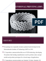 Three-Dimensional Printing (3Dp)