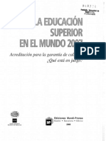 La Educación Superior en El Mundo 2007