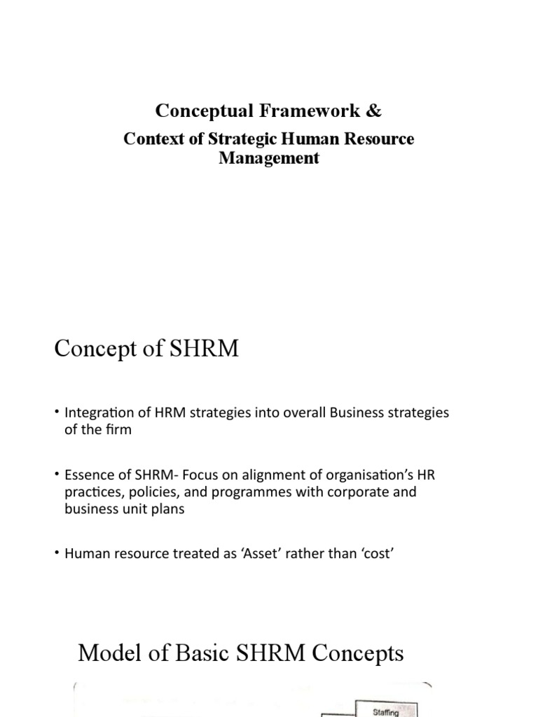 Conceptual Framework - SHRM | PDF | Human Resource Management | Human ...