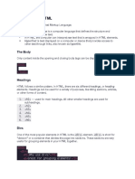 Introduction To HTML