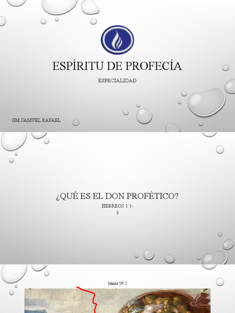 Don Profético y Espíritu de Profecía PDF Iglesia Adventista del