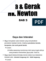 gaya dan gerak hukum newton