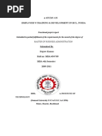 study on employee's training & development HCL