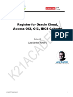 AG1 Register For Oracle Cloud Services OCI Console OIC Console IDCS Console Ed49