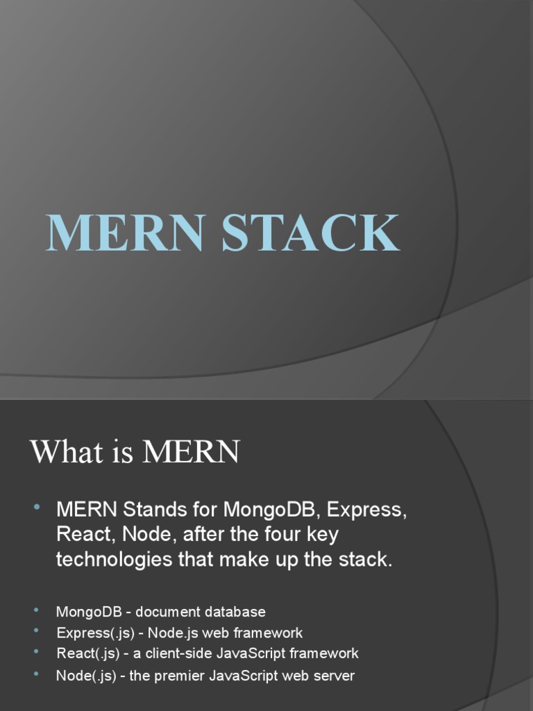 Introduction to MERN Stack | PDF