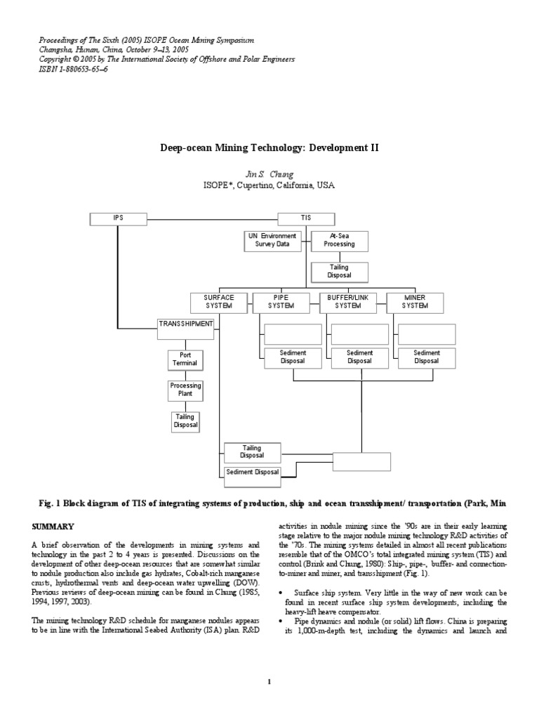 Deep Ocean Mining Technology Development | PDF | Seabed | Hydrothermal Vent