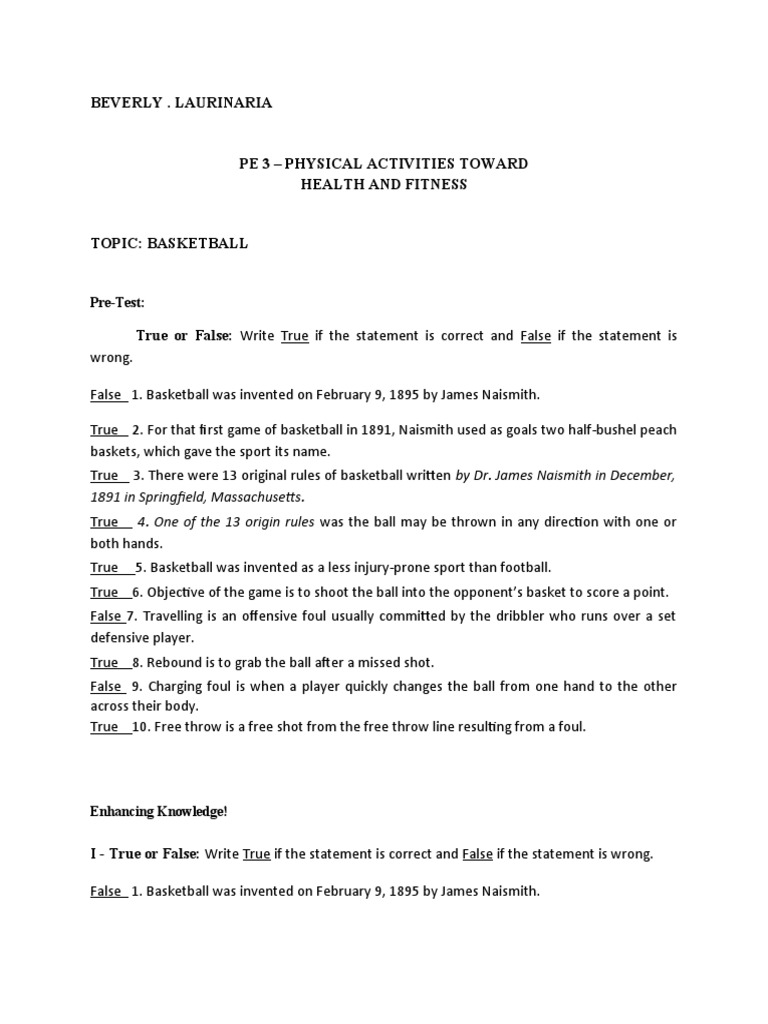 BasketballLesson 1 PDF Sports Team Sports