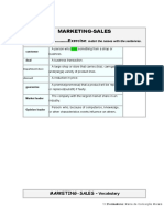 Marketing Sales - Important Expressions