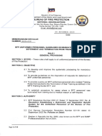 MC 2020 039 BFP Uniformed Personnel Guidelines On Mandatory Trainings Deferment and Termination From Trainings