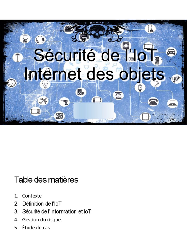 Cours IOT Security Supetch | PDF | Internet des objets | Sécurité