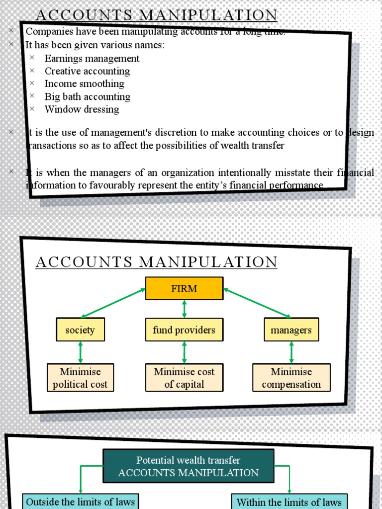 Understanding Accounts Manipulation Techniques | PDF | Accounting | Audit