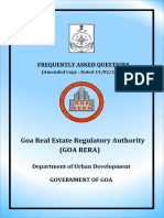 Goa Real Estate Regulatory Authority (Goa Rera) : Frequently Asked Questions