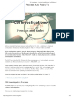 CBI Investigation - Complete Legal Guideline by CBI Manual