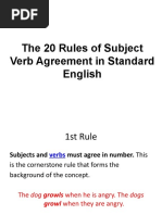 The 20 Rules of Subject Verb Agreement