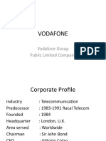 Vodafone: Vodafone Group Public Limited Company