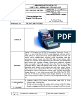 BIOLOGICAL LABORATORY INSTRUCTIONS FOR DIGITAL COD REACTOR OPERATION