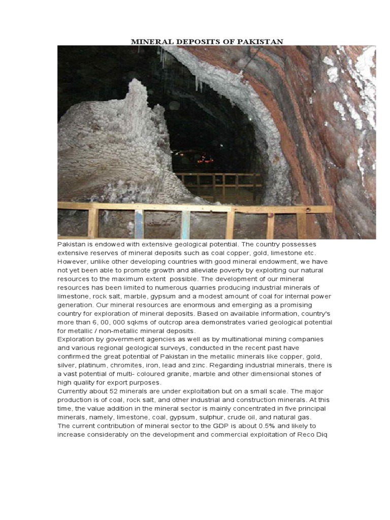Vast Limestone Deposits in Pakistan | PDF | Mining | Minerals