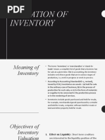 Valuation of Inventory