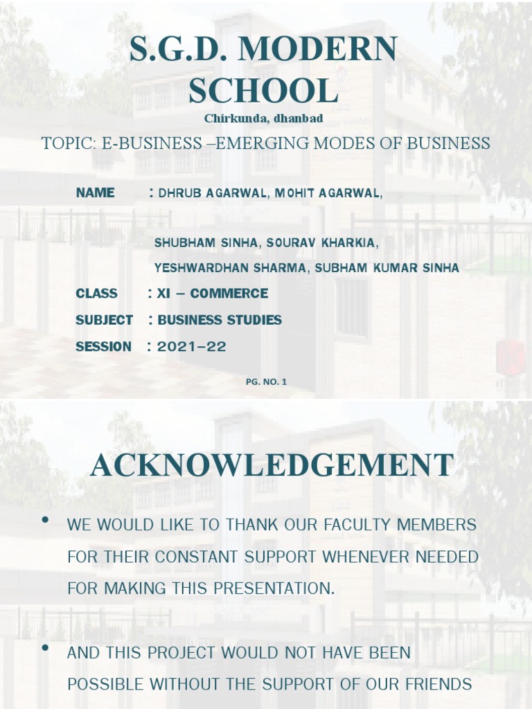 BST PROJECT On E-Business | PDF | Electronic Business | Information ...