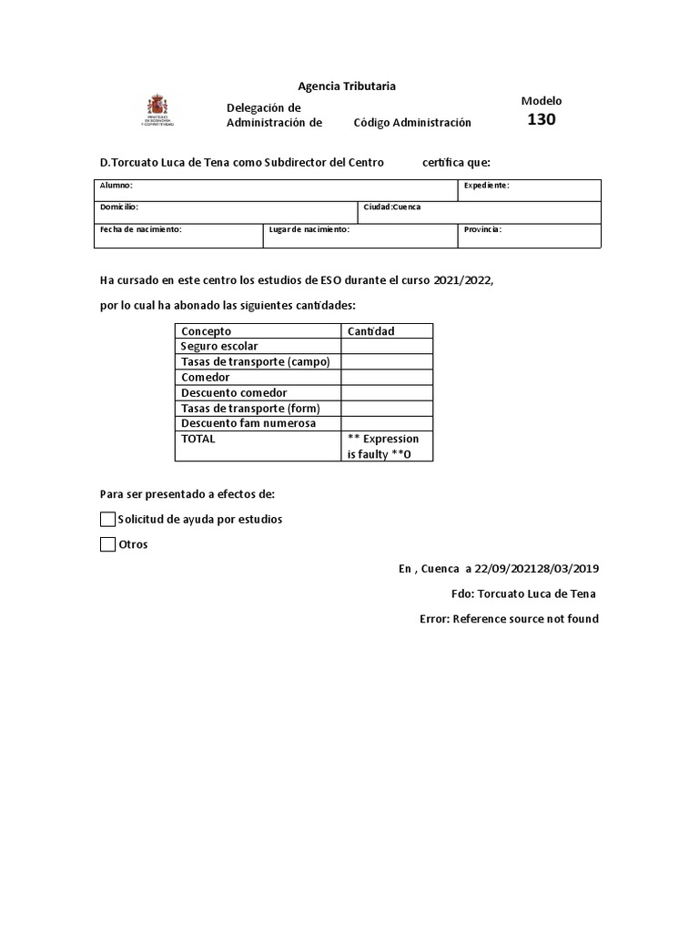 Agencia Tributaria PDF