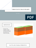 Transform Fault Boundary