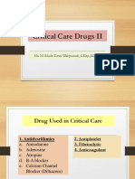 Critical Care Drugs Overview