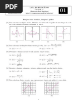 Lista de Exercícios #01 - Cálculo I-A (UFF) Prof Humberto J Bortolossi - 4 pag