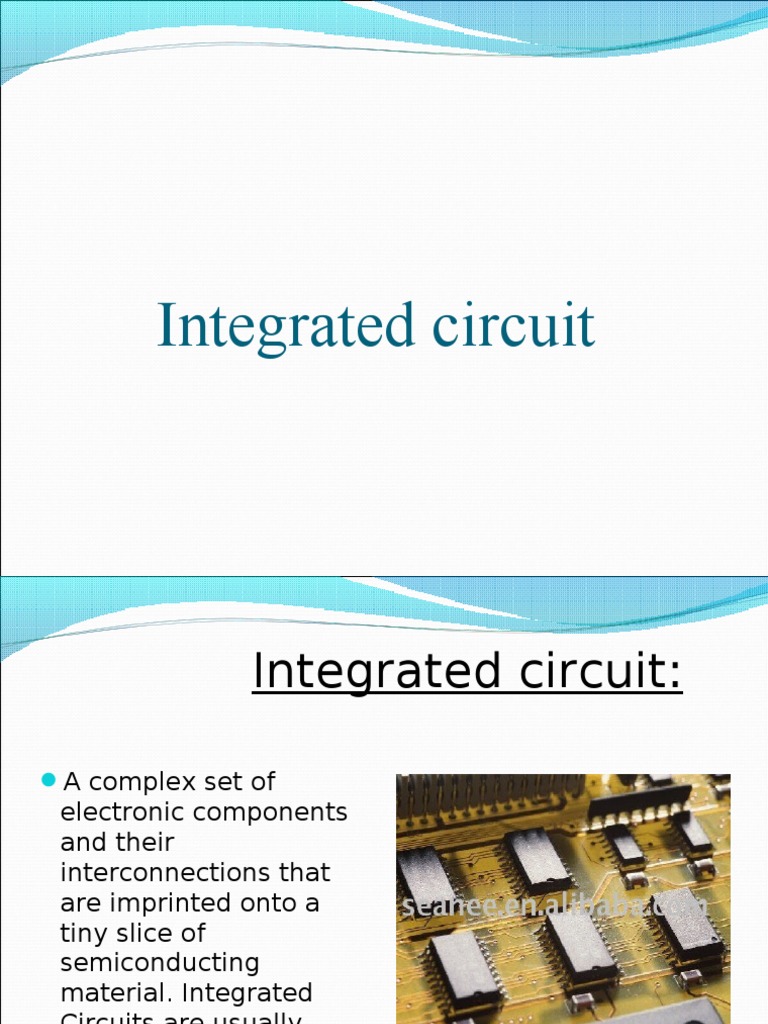 Integrated Circuit PDF Photolithography Integrated Circuit