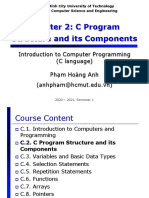 CO1003 - Chapter 2 - C Program Structure and Its Components