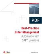 Best-Practice Order Management: Automation With SAP Solutions