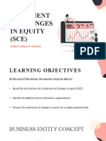 Statement of Changes in Equity (SCE) : Zyriece Camille M. Centeno