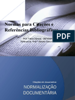 Normas para Citações e Referências Bibliográficas